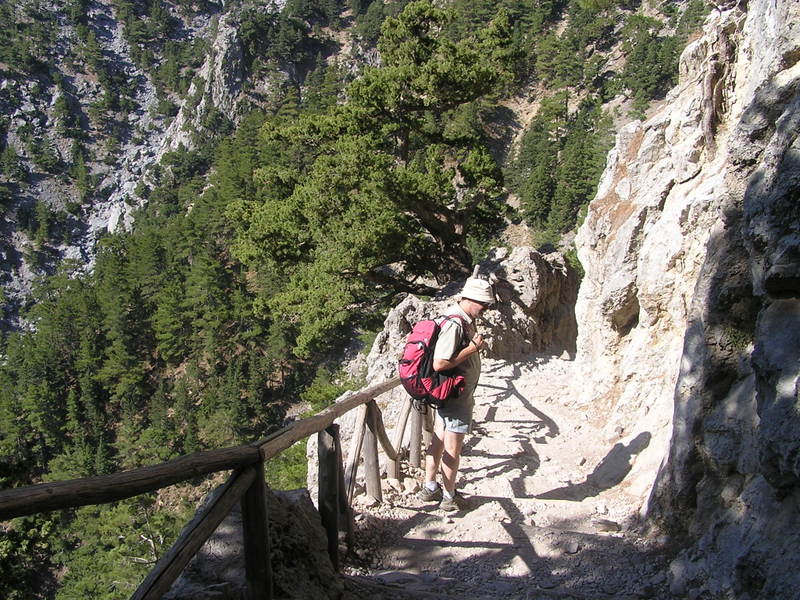 06-Gorges de Samaria escaliers de bois