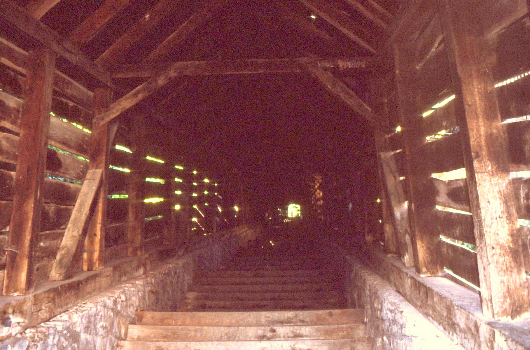 1993 04 Sighisoara escalier couvert
